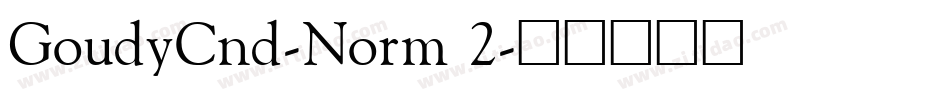 GoudyCnd-Norm 2字体转换